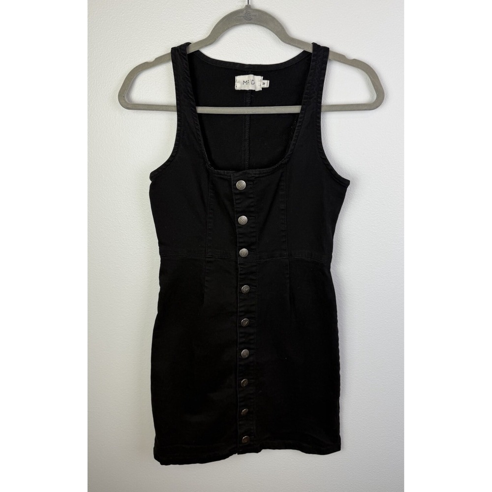 Urban outfitters MP/D Denim Button Front Jumper Black Sz Med